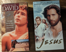 VHS Lot - &quot;Jesus: The Greatest Story of All Time&quot; &amp; &quot;The Story of David&quot;... - $2.23