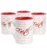 Gibson Home Inspirational Words Faith 4 Piece 16 Ounce Stoneware Mug Set... - $76.47 CAD
