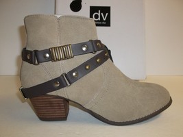 Dolce Vita DV Size 6.5 M Jacy Taupe Suede Ankle Boots New Womens Shoes - £78.58 GBP