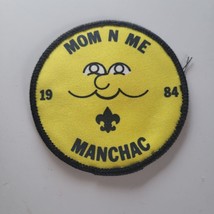 BSA Boy Scouts Of America 1984 Manchac Mom N Me 3&quot; Round Patch Vintage - $4.49