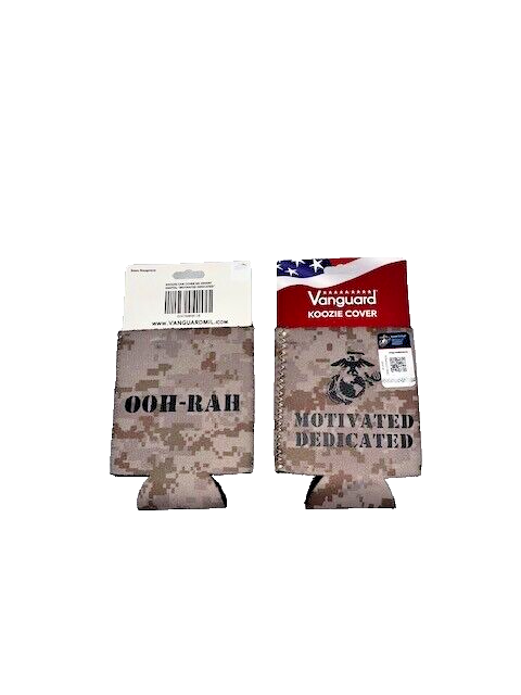 One Vanguard USMC Desert Digital Camo Can Cooler two sided OOH-RAH, - $5.25