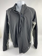 Fidra Jacket Mens Size XL 1/4 Zip Collared Zip Black Gray - £31.33 GBP