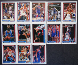 1992-93 Topps New Jersey Nets Team Set Of 13 Basketball Cards - £3.90 GBP