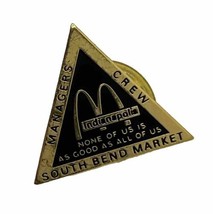 McDonald’s South Bend Indiana Employee Crew Golden Arches Enamel Lapel Hat Pin - £7.67 GBP