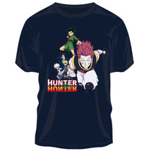 Hunter X Hunter Anime Main Cast Group Image Navy Blue T-Shirt NEW UNWORN - £15.23 GBP+