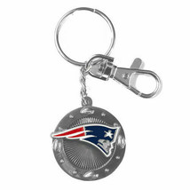 NEW ENGLAND PATRIOTS IMPACT KEYCHAIN NEW &amp; OFFICIALLY LICENSED - £6.25 GBP