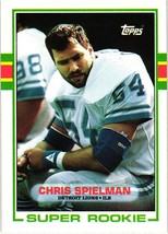 1989 Topps #361 Chris Spielman RC Rookie Lions - £1.39 GBP