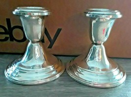 Antique .925 Gorham Sterling Silver Weighted Candle Holders - Free Shipp... - $49.99