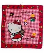 Vintage Hello Kitty Sanrio Hankie Handkerchief Pink Girls 1982 Square Ch... - $265.99 MXN
