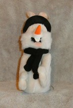 Warner Bros Bugs Bunny Plush Bean Bag In Snowman Outfit 9&quot; New Stuffed A... - $11.88