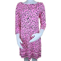 Lilly Pulitzer Sophie Shift Dress Womens M Pink Topaz My Favorite Spot UPF 50+ - £38.71 GBP