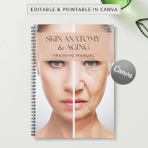 Skin Anatomy &amp; Aging Printable Manual Template Training Manual Canva Editable Co - £5.11 GBP