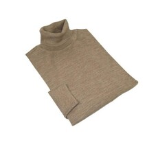 Men PRINCELY Italian Wool Blend Turtle Neck Pullover Slim 84001-80 Tan 211 image 4