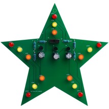 Learn To Solder Kits Led Christmas Star Soldering Kit.Red And Yellow Led... - $18.32