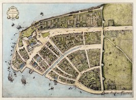 3397.Map of Amsterdam in 1660 POSTER.Castle Plan art.Room Home Wall deco... - $23.97 CAD+
