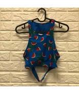 Old Navy Watermelon &amp; palm leaves Swim Top size S swim tank top - $356.35 MXN