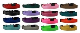 Nylon Cat Safety Adjustable Breakaway Collars 6 to 10 inch x 3/8&quot; 16 Col... - £7.15 GBP