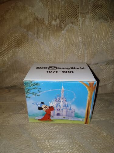 Walt Disney World 1971-1991 Coffee Mug With Box Mickey Mouse Vintage VTG Used... - £19.33 GBP