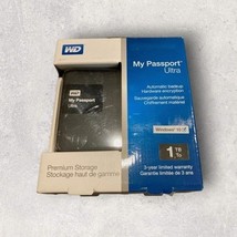 WD My Passport Ultra 1TB Portable Hard Drive Black Windows 10 Sealed Box  - $741.08 MXN