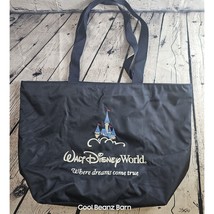 Walt Disney World Beach Tote Hand Bag Embroidery Cinderellas Castle Dark... - £10.85 GBP