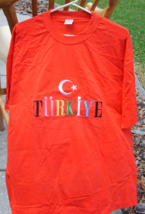 TURKEY Shirt Men XL  Turkiye Short Sleeve T-shirt - £5.40 GBP
