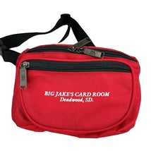 Fanny Pack Crossbody Belt Bag Big Jake&#39;s Card Room Deadwood SD Red - £14.14 GBP