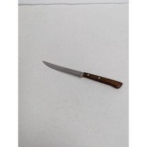 Flint Arrowhead Stainless Steak Knife Wood Handle 4 3/4&quot; Blade 8 1/2&quot; Total - $14.97