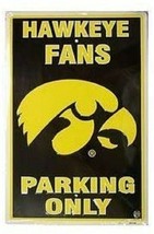 Iowa Hawkeyes 8&quot; by 12&quot; Tin Sign - NCAA - £10.07 GBP