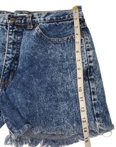 Vintage 80s Guess USA High Waist Denim Shorts Cutoff Frayed Hem Women’s Sz M image 5