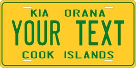 Cook Islands 1993 License Plate Personalized Auto Bike Motorcycle Tag - £8.78 GBP+