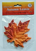 1990&#39;s Beistle Deluxe Fabric Autumn Leaves 12 Assorted Leaves New In Pac... - $11.99