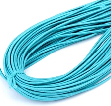 50 Yards 2mm Elastic Beading Cord Round Thread Strings Rope Band for Beading Jew - £19.75 GBP