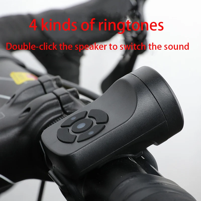 Sporting Bicycle Electric Horn Black ABS USB Rechargeable Cycling Alarm Ring/spe - £23.84 GBP