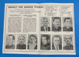 Old Albania POSTER-ENVER HOXHA-DEKRET Per Dhenie TITULLI-24 Nentor 1969-COMUNISM - £22.20 GBP