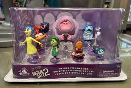 Disney Parks Inside Out 2 Deluxe 9 Figurine Set NEW Joy Sadness Disgust Fear - £39.33 GBP