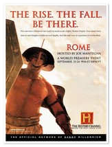 History Channel Rome TV Series Joe Mantegna Vintage 1998 Print Magazine Ad - £7.61 GBP
