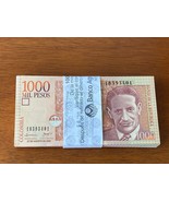 1 Strap of 100 Colombia 1000 Mil Pesos 2008 Consecutive &amp; Uncirculated B... - £474.02 GBP