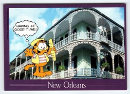 Garfield Cat Postcard New Orleans Louisiana Having Le Good Time Jim Davis 1978 - £8.96 GBP