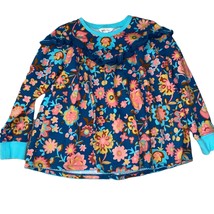 Matilda Jane Blue Floral Long Sleeve Girls Blouse Sz 8 - £16.59 GBP