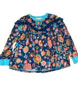 Matilda Jane Blue Floral Long Sleeve Girls Blouse Sz 8 - £16.82 GBP