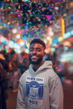 Phi Beta Sigma Fraternity Pullover Hoodie Phi Beta Sigma Royal Gray Hoodie - $45.00