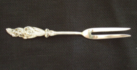 Reed &amp; Barton Harlequin 1958 Forget Me Not 2- Tine Lemon Olive Fork 5.5&quot; L - £10.66 GBP