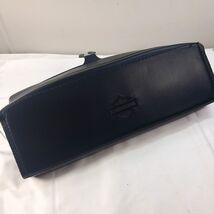 Harley Davidson Windshield Bag Fairing Storage Leather cow hide black lo... - $1,632.09 MXN