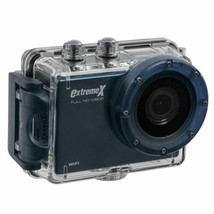 MiGear Extreme X 1080p BLUE Wifi Action Camera Bundle with Waterproof Case 12MP - £36.81 GBP