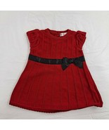 Cherokee Red Sweater Dress Infant 6 To 9 Month - $11.88