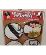 Album Cover Coasters set of 4 Made with original 33LP Album Labels Led Z... - €12,79 EUR