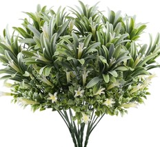 Gtidea 4Pcs.Artificial Plastic Flowers Plants Fake Shrubs Faux Morning Glory - £21.48 GBP