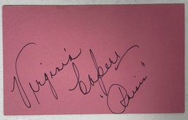 Virginia Capers (d. 2004) Signed Autographed 3x5 Index Card - £16.37 GBP