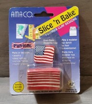Amaco Slice n Bake Fimo Polymer Modeling Clay Craft Oven American Flag 4... - $9.50