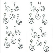 100pcs Chrome 1.5&quot; Scroll Christmas Ornament Hooks Hangers Party Tree Wedding - £11.92 GBP